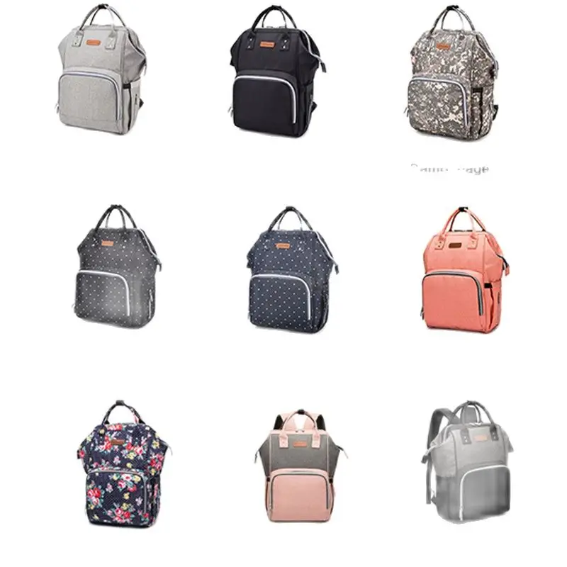 Многофункциональный большой рюкзак для мам сумка подгузников с USB оптовая