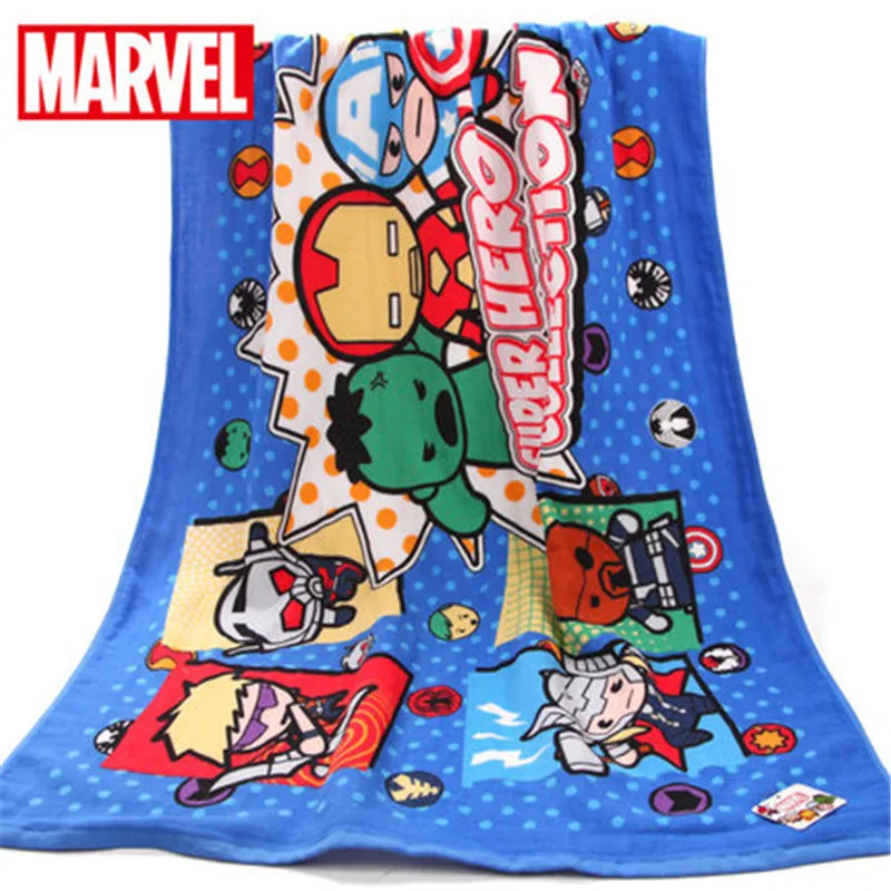 

Disney мультфильм Marvel Мстители ванна/бассейн/пляжное полотенце супер мягкое Впитывающее 100% хлопок полотенце для плавания 70х140см