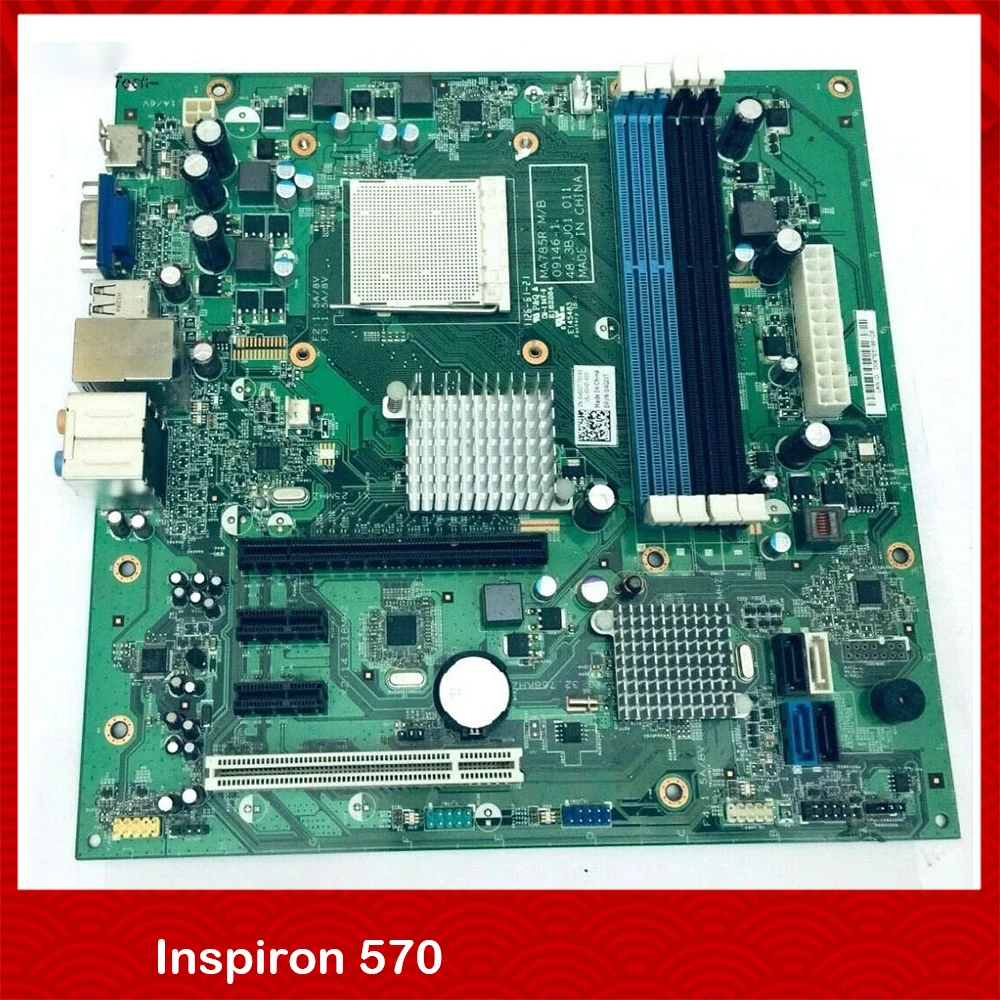 100% Working For DELL Desktop Motherboard Inspiron 570 4GJJT 04GJJT MA785R Chipset RS880 Socket AM3 DDR3 AMD