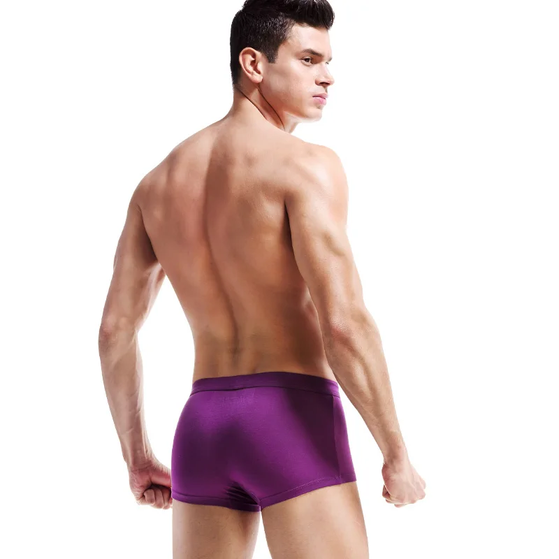 Мужское нижнее белье боксеры с разделением дышащая сексуальная одежда для геев