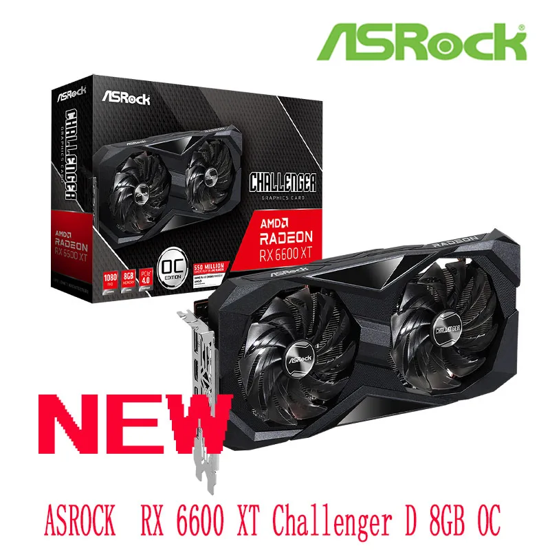 ASROCK AMD Radeon RX 6600 XT Challenger D 8 Гб OC GDDR6 128 бит 7 нм Новинка