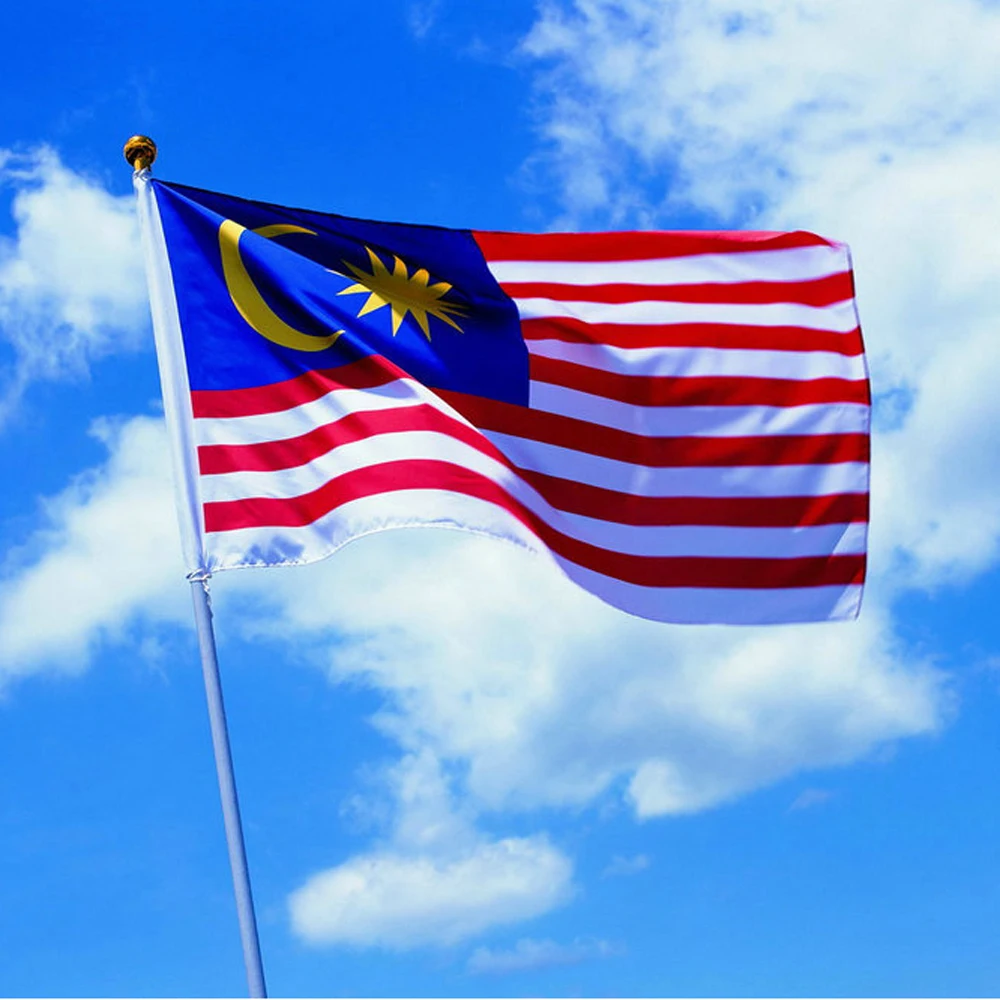 Флаги Малайзии подвесной флаг стандартный из полиэстера баннер на открытом