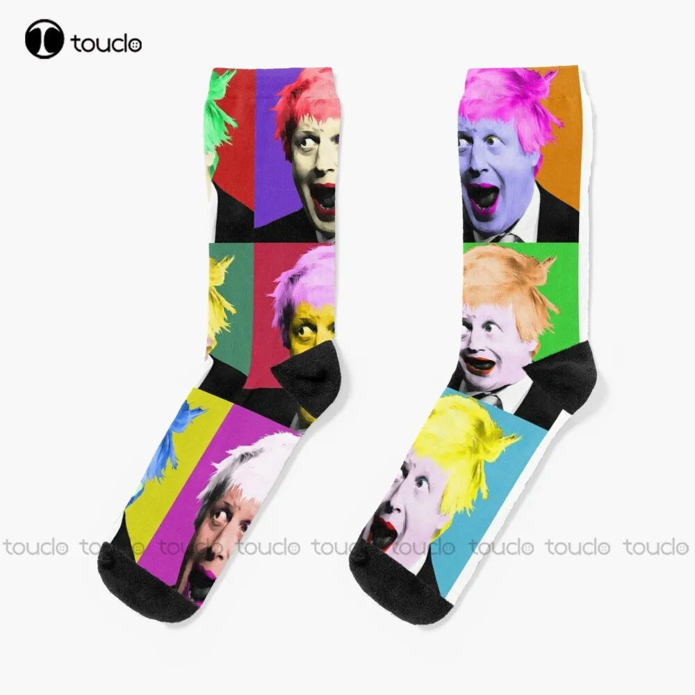 

Retro Johnson Boris Johnson, Bo Jo, Boris, British, English Socks Women Socks Personalized Custom Unisex Adult Teen Youth Socks