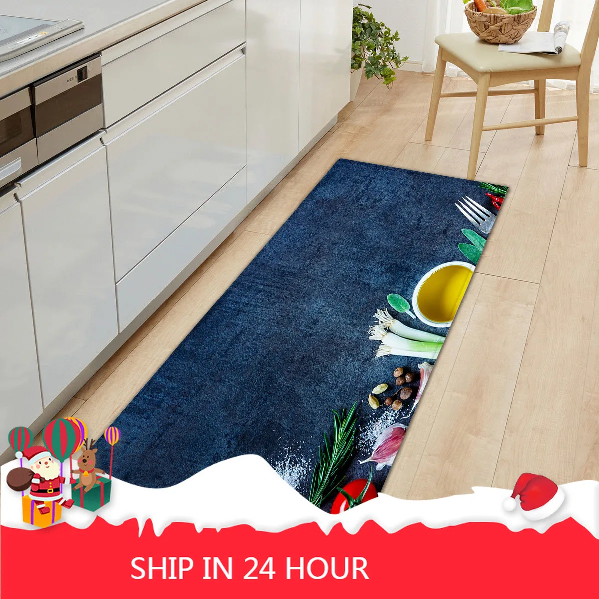 

Wood Grain Door Kitchen Mat Carpet Non-Slip Home Floor Mat Rugs Welcome Mats for Front Door Kitchen Living Room