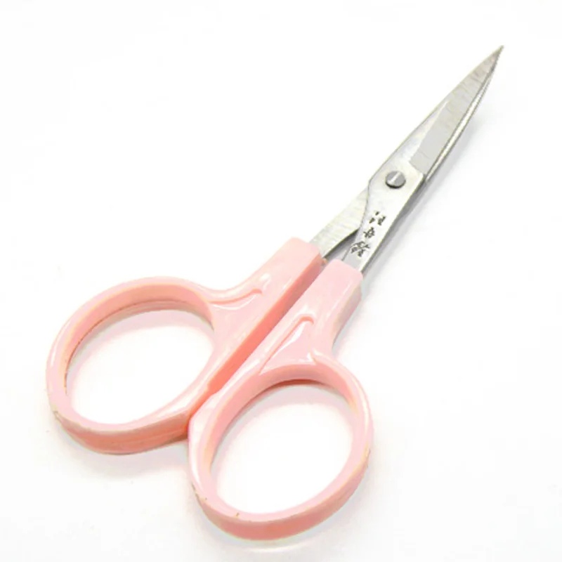 

free shipping 5pcs lot wangwuquan curved blade thread clipping scissors durable yarn cutting trimmer