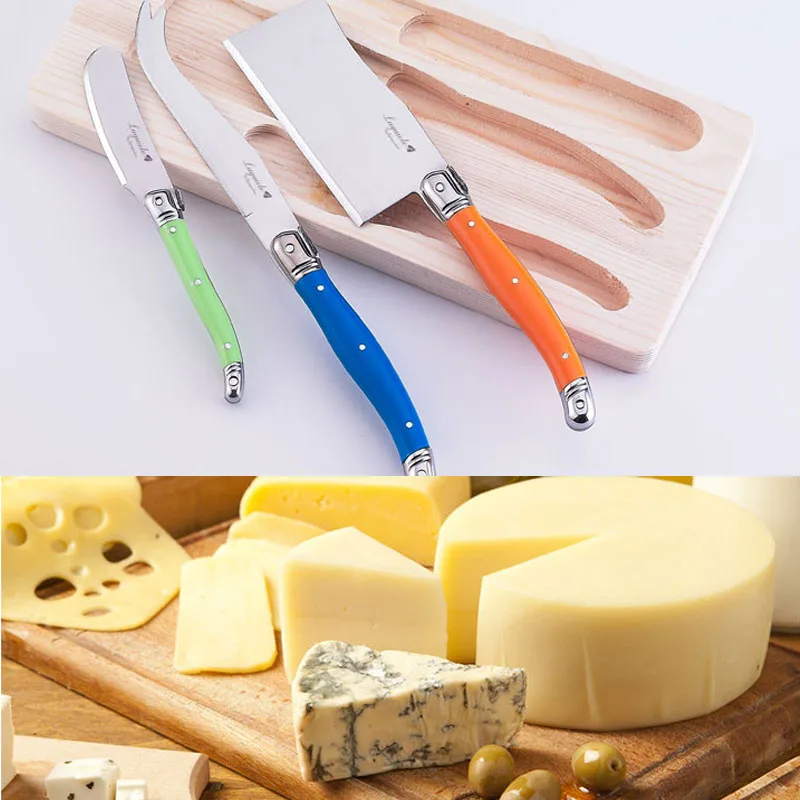 3 шт. набор кухонных ножей из нержавеющей стали|laguiole cheese knife set|cheese forklaguiole knives |