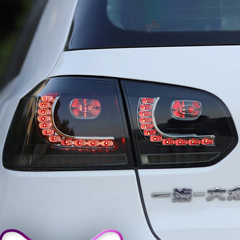 

Задний светодиодный фонарь для автомобилей, задний фонарь, стоп-сигнал заднего хода, противотуманные фары для Volkswagen VW Golf 6 R20 MK6, задний фонар...