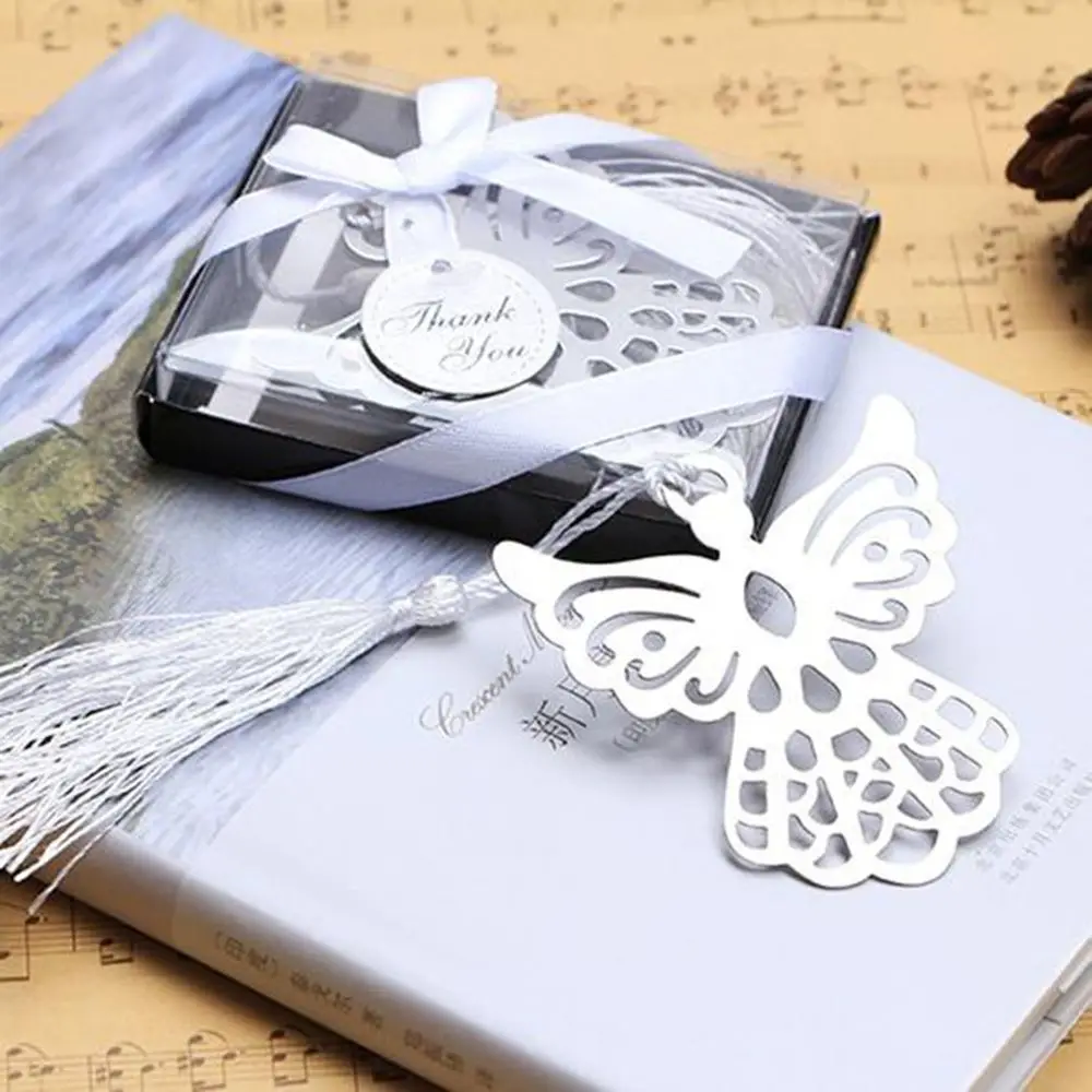 

Holy Guardian ANGEL Alloy Bookmark Tassels Stationary Christening Wedding Gift Creative Angel Eagle Bookmark