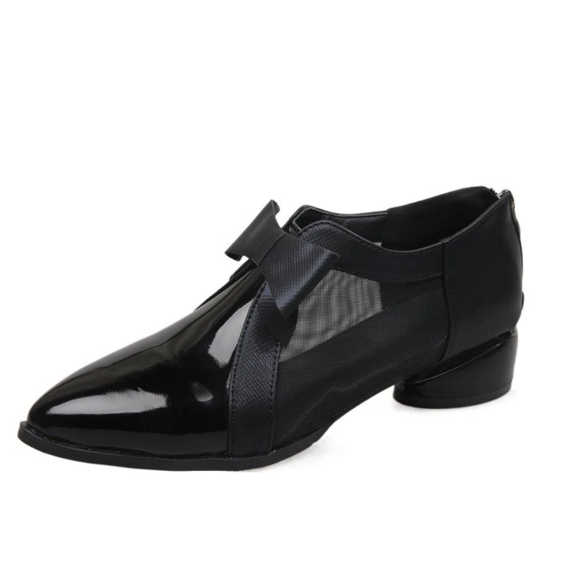 

NC Women Sandals Sexy High Heels Women Shoes Summer Mesh Breathable Women's Sandals Office Work Block Heel Shoes Zipper Boots