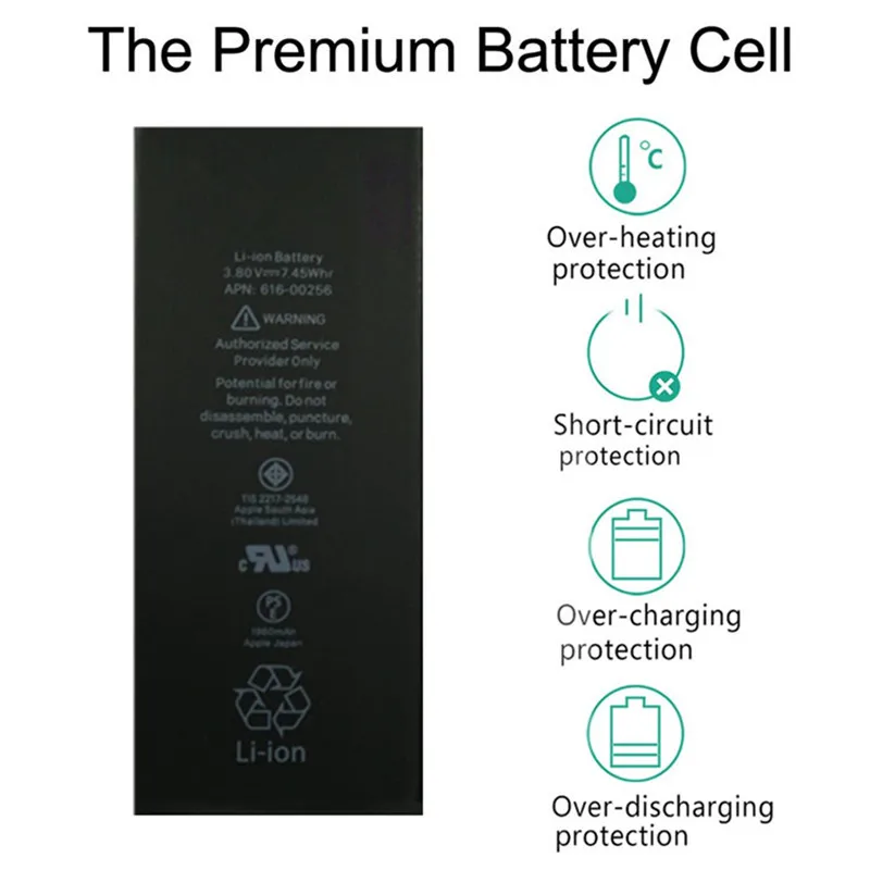 BOHYLOY аккумулятор для телефона iphone 6S 6 plus новый высококачественный 2000mAh Телефон