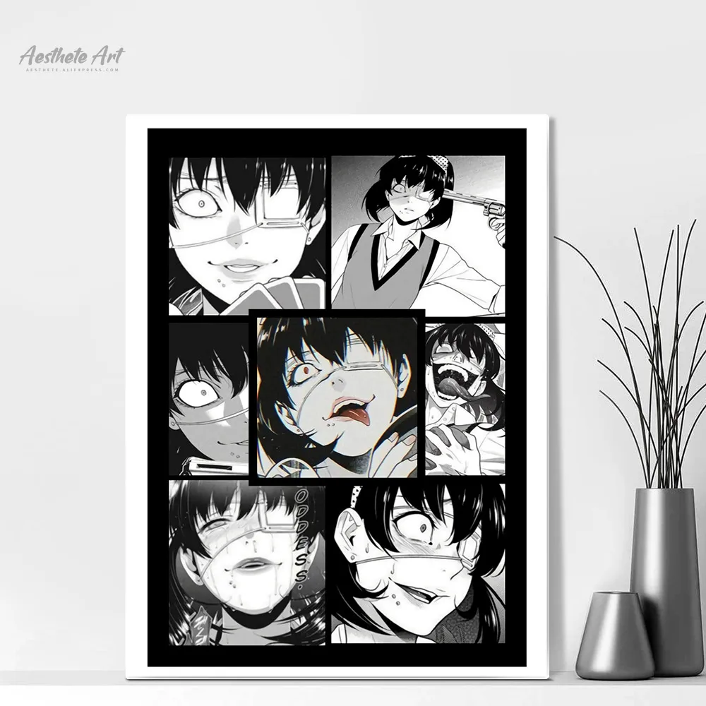 Midari Ikishima Kakegurui домашний декор холст плакат печать украшение искусство Настенная