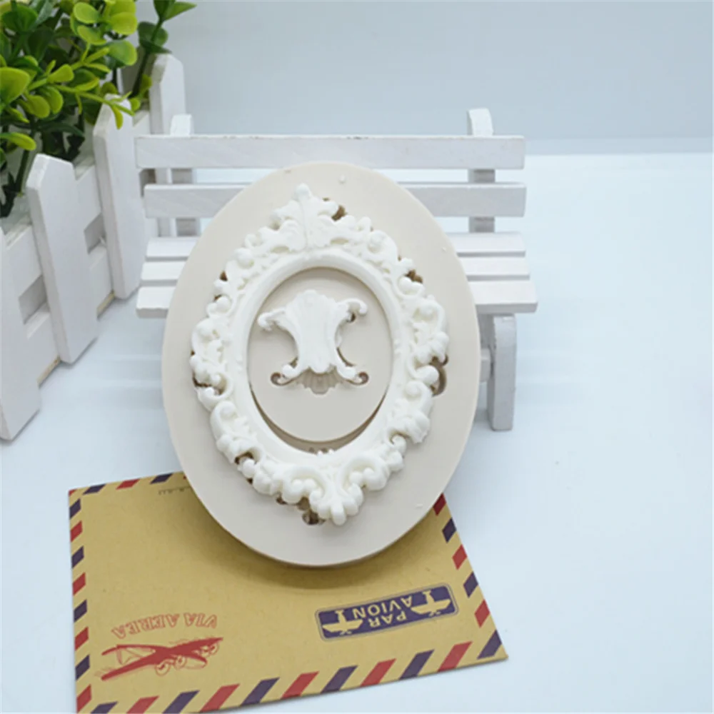 1 шт. Цветочная кружевная рамка силиконовая форма для помадки инструменты