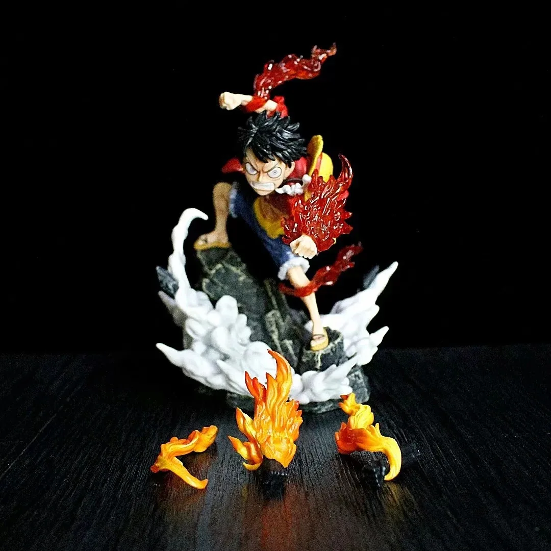 

18 см One Piece Monkey D. Luffy Аниме Фигурка GK Fire Fist Luffy Hand Do Q версия ПВХ Коллекция Модель Куклы Игрушка для подарков