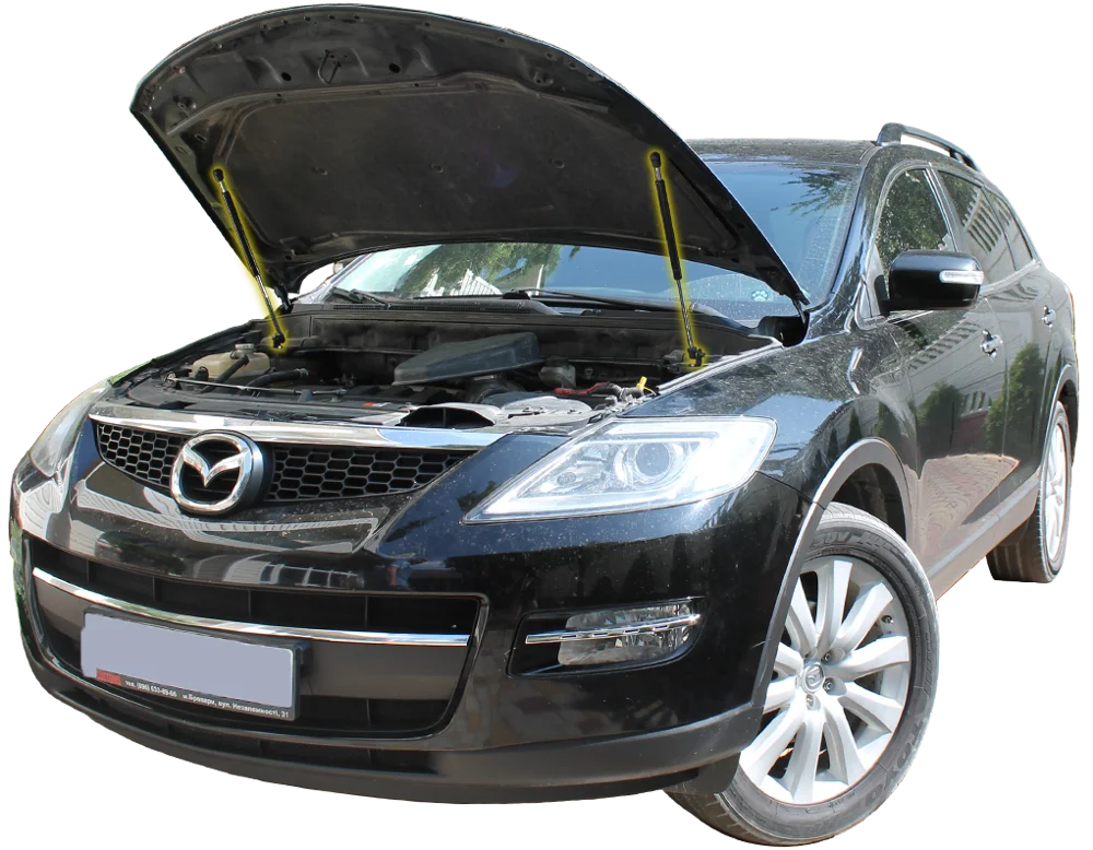 Капот передний для Mazda CX-9 CX9 2007-2016, газовые стойки, амортизатор пружинной заслонки из углеродного волокна