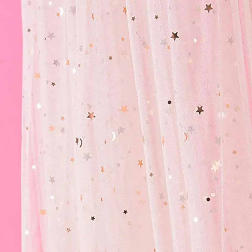 

Anti- Net Star Sequined Dome Mesh Baby Crib Curtain Mosquito Net Mesh Dome Breathable Crib Curtain Baby Bed Curtain
