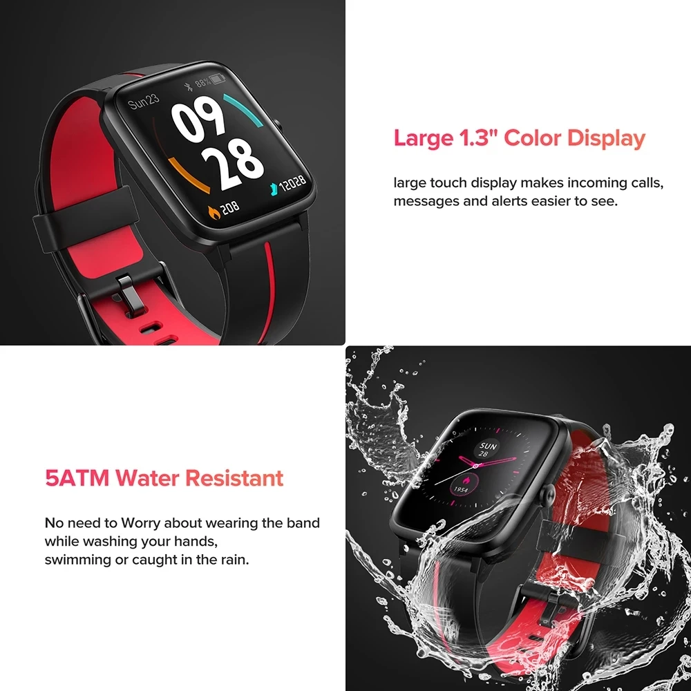 

Ulefone Watch GPS Smartwatch Built-in GPS 5ATM Waterproof Band Heart Rate Sleep Monitoring For Android IOS Smart watch