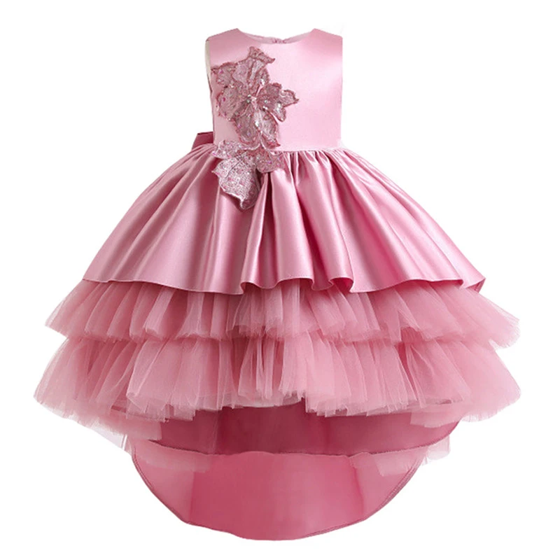 Цветочное свадебное платье для девочек Новинка лета 2022 детское принцессы