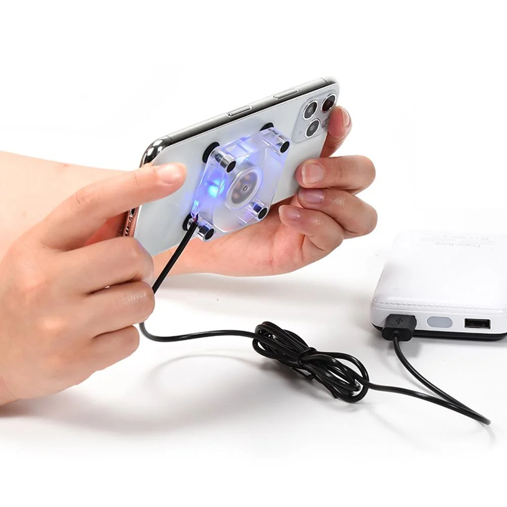 New Portable Mini Mobile Phone Cooler USB Cooling Pad Fan Gamepad Game Gaming Shooter Mute Radiator C Ontroller Heat Si11 | Мобильные