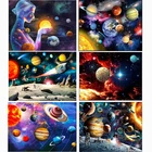 Алмазная живопись Вселенная 5D сделай сам, алмазная вышивка, Космический пейзаж, полная круглая стразы, мозаика, домашний декор, искусство, ремесла, подарок
