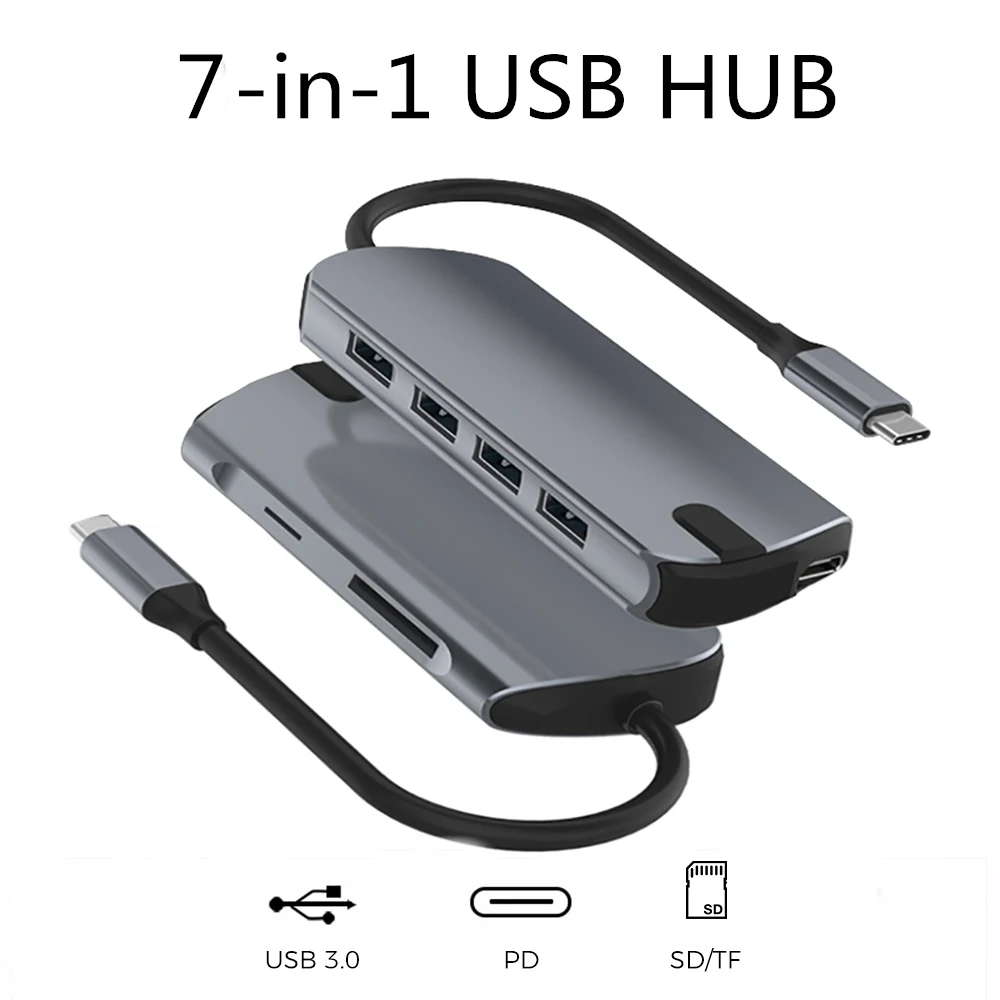 USB концентратор с разъемом Type C 65 Вт 3 0|USB-хабы| |