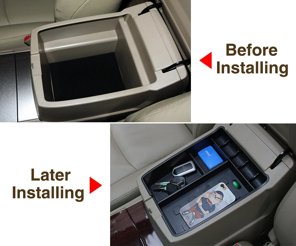 Стайлинг автомобиля контейнер для хранения центральной консоли подлокотника