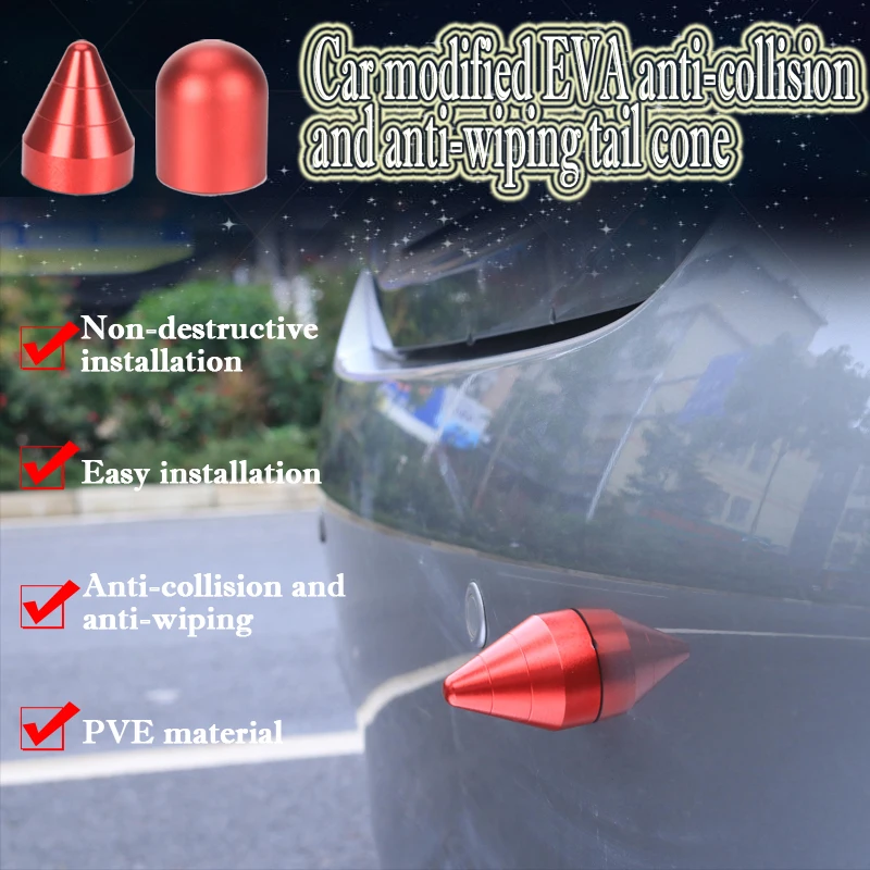 

Car Bumper Anti-Collision Tail Cone Anti-Collision Anti-Wear Cone Three-Dimensional Appearance Anti-Collision Decoratio