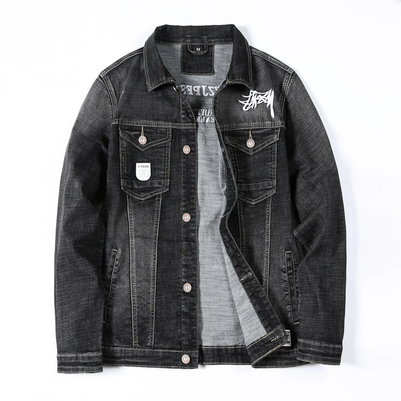 Мужская джинсовая куртка для мужчин Бомбер джинсовые куртки Casaco Masculino мужское