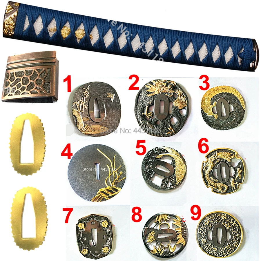 Красивые металлические поделки японский меч для Катаны/вакидзаси набор