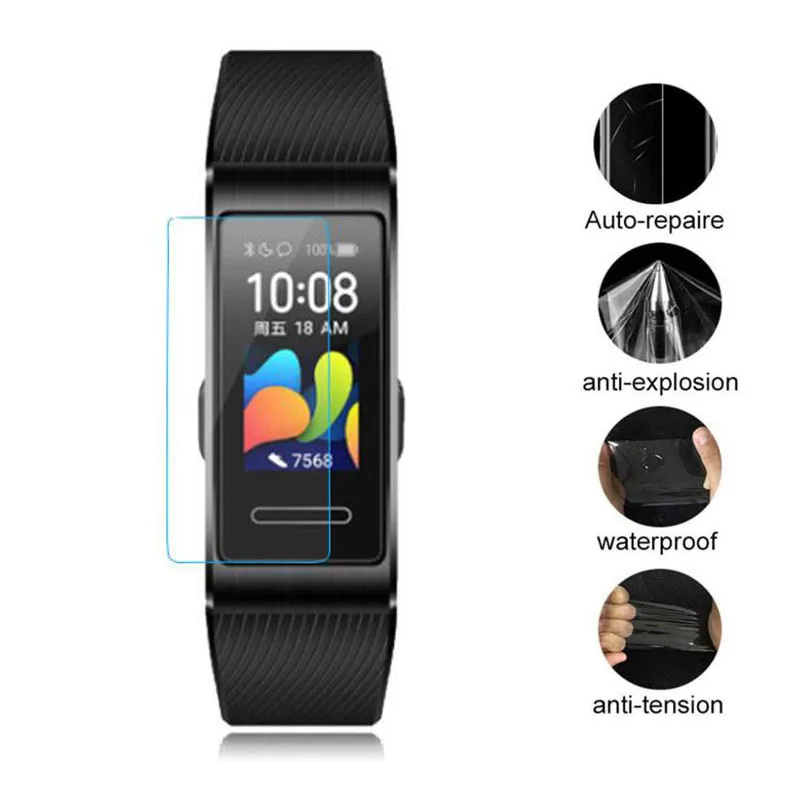 5 шт. мягкая прозрачная защитная пленка из ТПУ для huawei Band 4 Pro Watch умный браслет pro