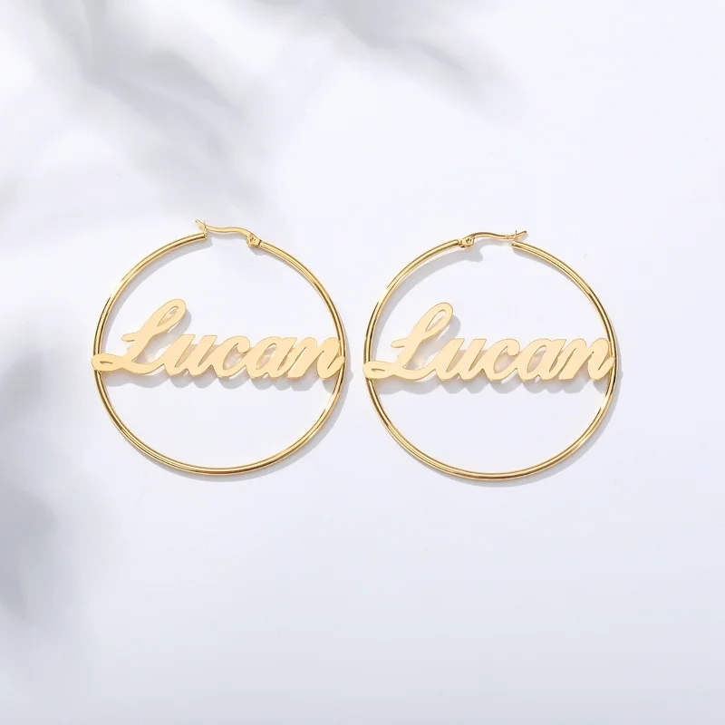 

Two name custom earrings