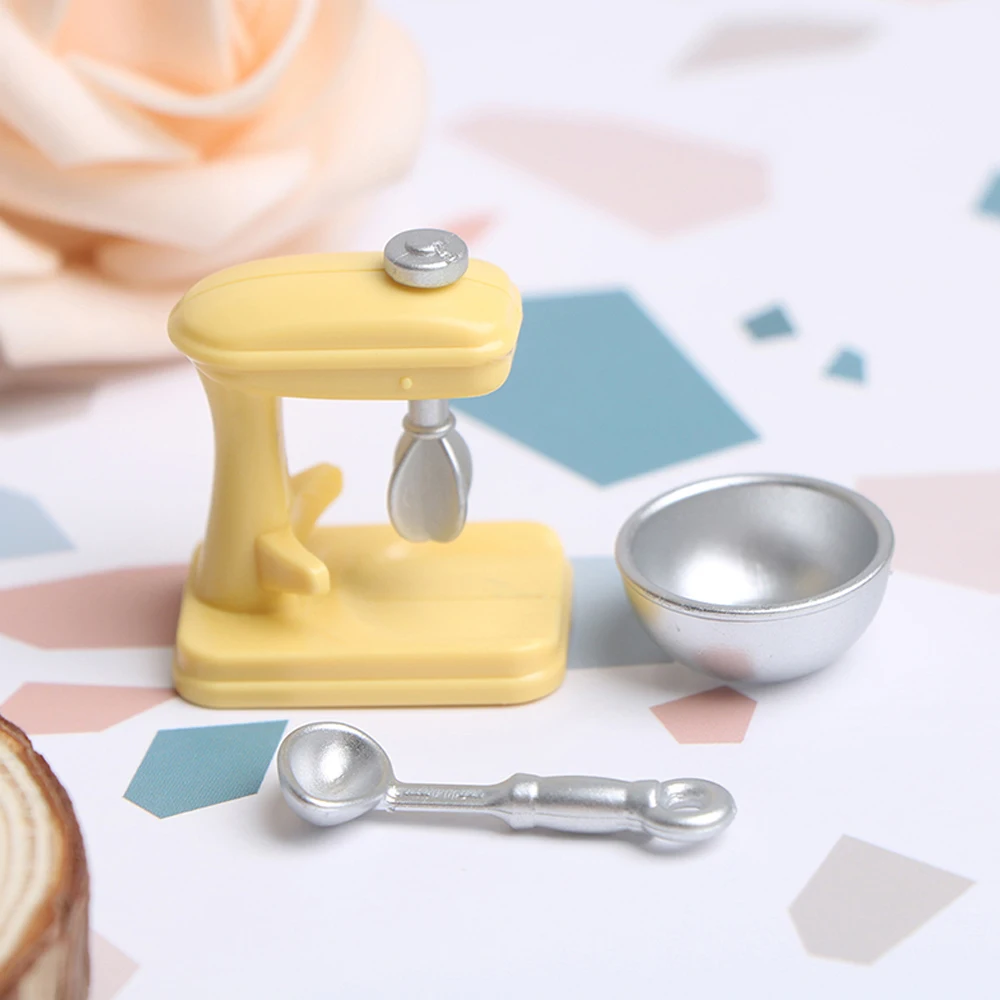 1:12 Мини-блендер для кукольного домика декорирования кухни Миниатюрные аксессуары для кукольного дома Симуляционная модель деревянного миксера Игрушка.