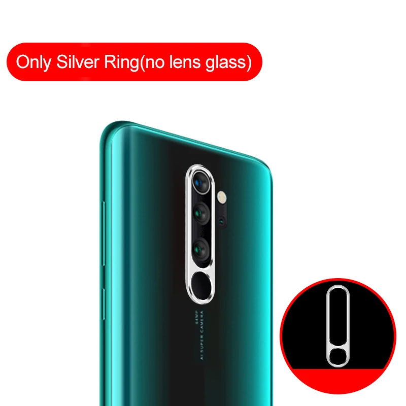 Only Silver Ring Закаленное стекло для Xiaomi Redmi Note 8 Pro 8T K20 чехол для Redmi Note 8 Защитное стекло для объектива камеры защитное кольцо Крышка - Цвет: Only Silver Ring