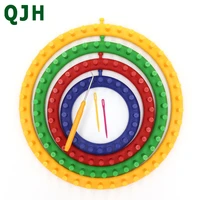 4size brand loom diy tool kit plastic round circle creative hat scarf sweater circle looms high quality hand knitting knit loom