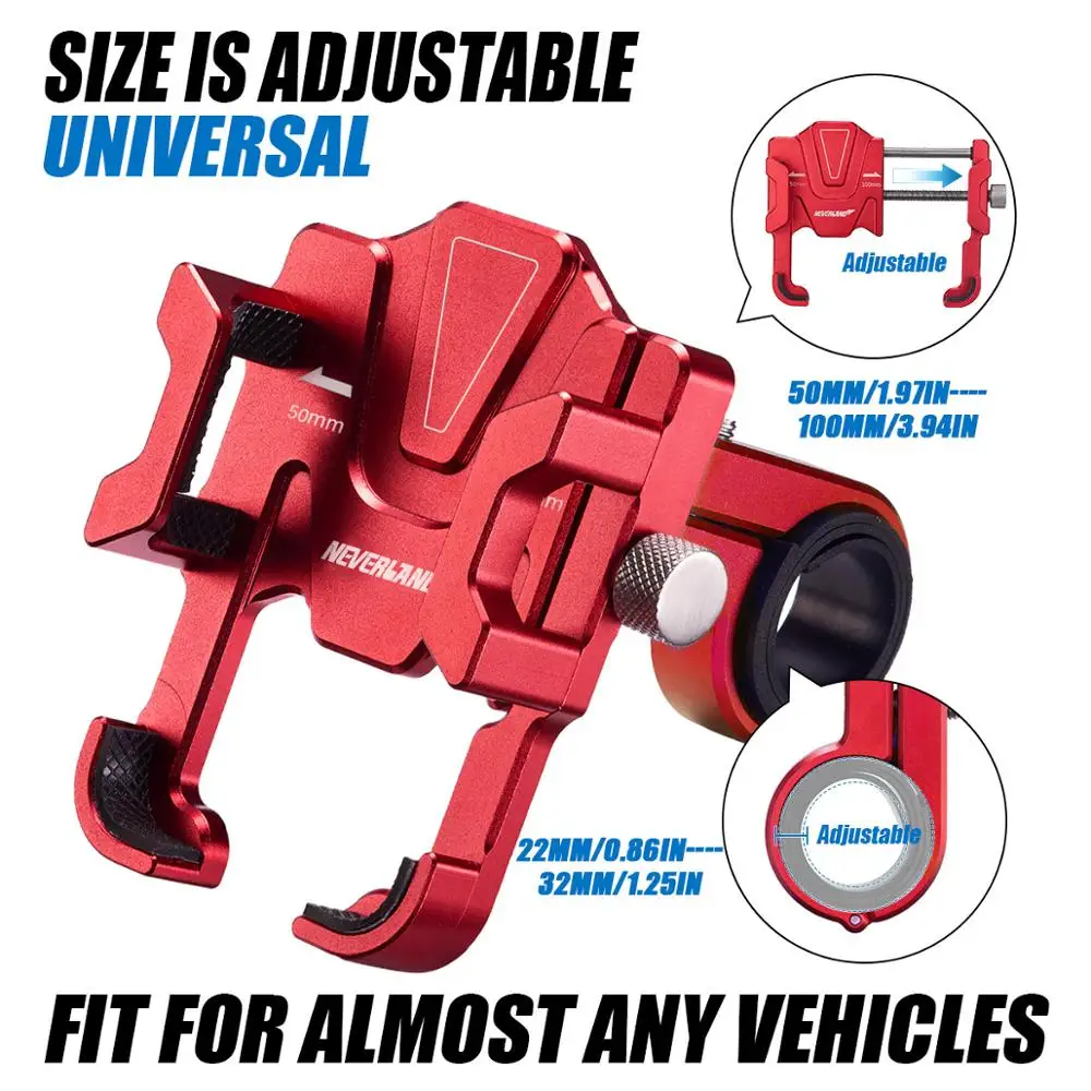 

EyeGrab 360 Degree Rotation Bicycle Phone Holder Bike Adjust Support GPS Motorcycle Handlebar Stand for IPhone Samsung Xiaomi