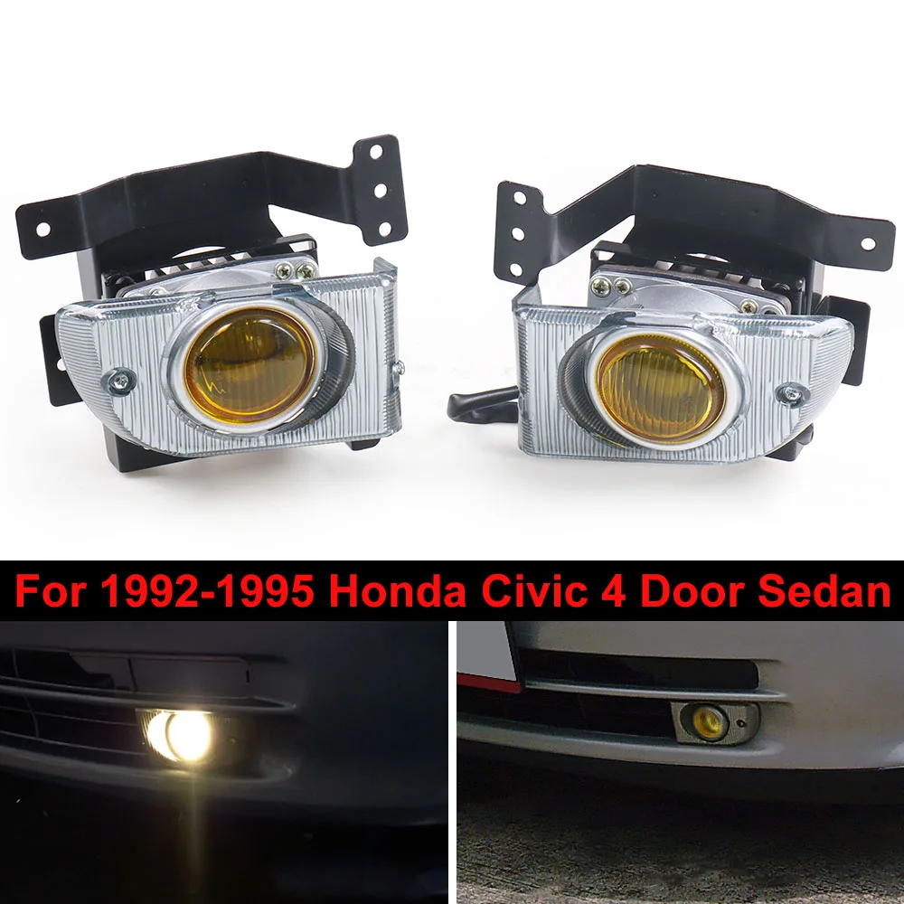 

Противотуманные фары, противотуманные фары для 1992-1995 Honda Civic 4D Седан, комплект переключателей фар дальнего света