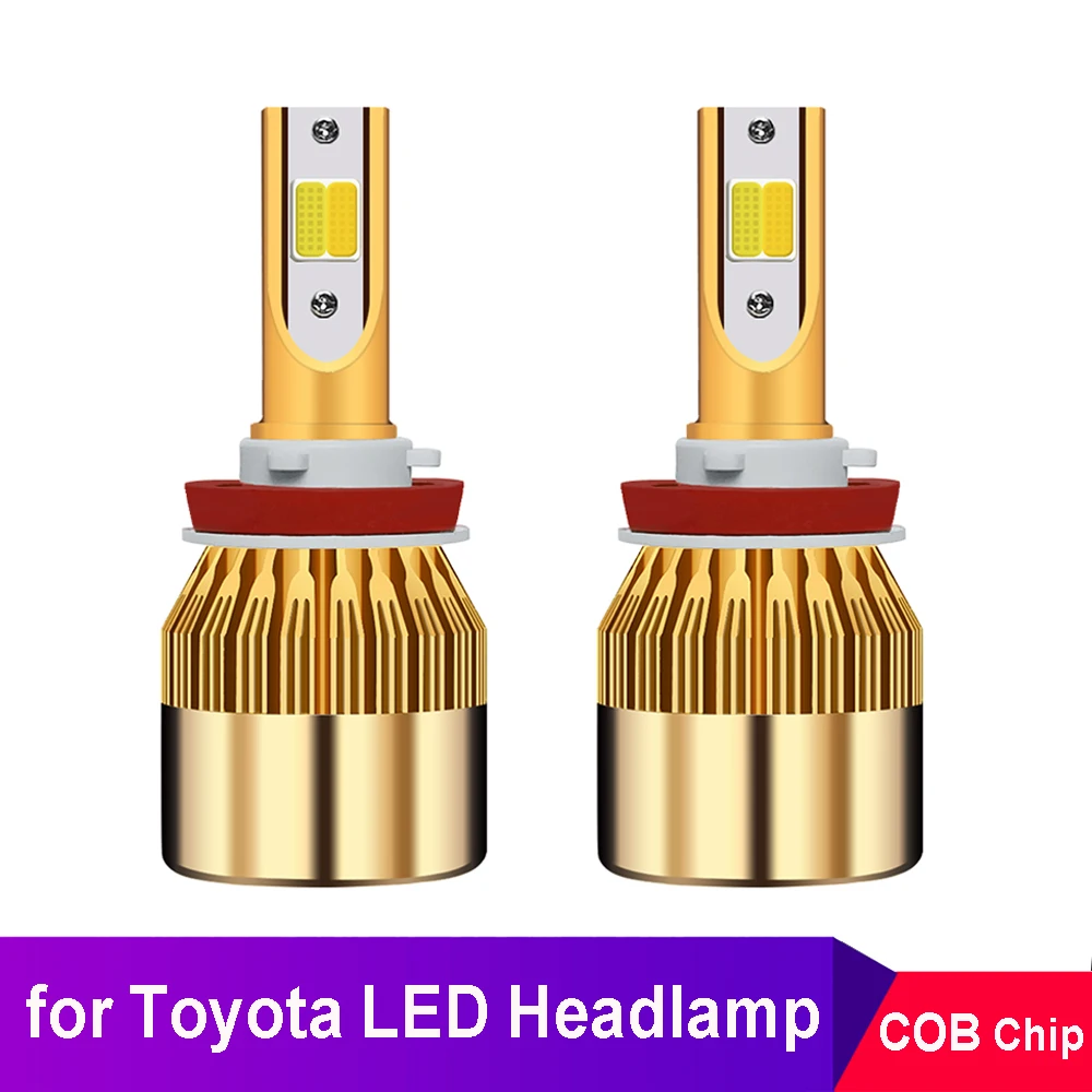 2x9005 9006 H11 H7 H4 светодиодный лампы для автомобиля фары Toyota Camry Corolla Chr Rav4 Yaris Verso Hiace Hilux
