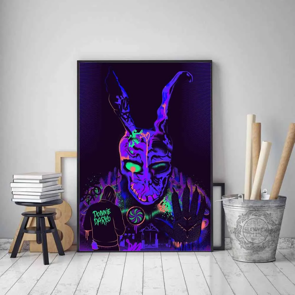 

Hot Donnie Darko Classic Horror Movie Classic Film Character Poster Art Light Canvas Home Room Wall Printing Decor