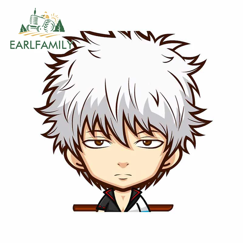 

EARLFAMILY 13 см x 12,9 см для GINTAMA креативные автомобильные Стикеры, водонепроницаемая наклейка, автомобильные аксессуары, виниловый материал, укра...
