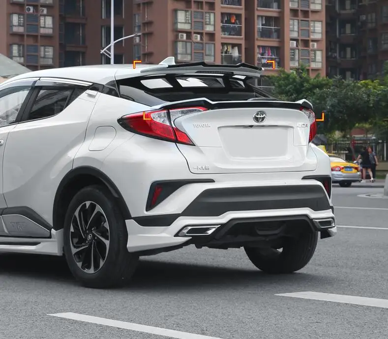 Спойлер для CHR C HR 2018 2019 Toyota спойлер DYTF ABS Материал заднее крыло автомобиля праймер
