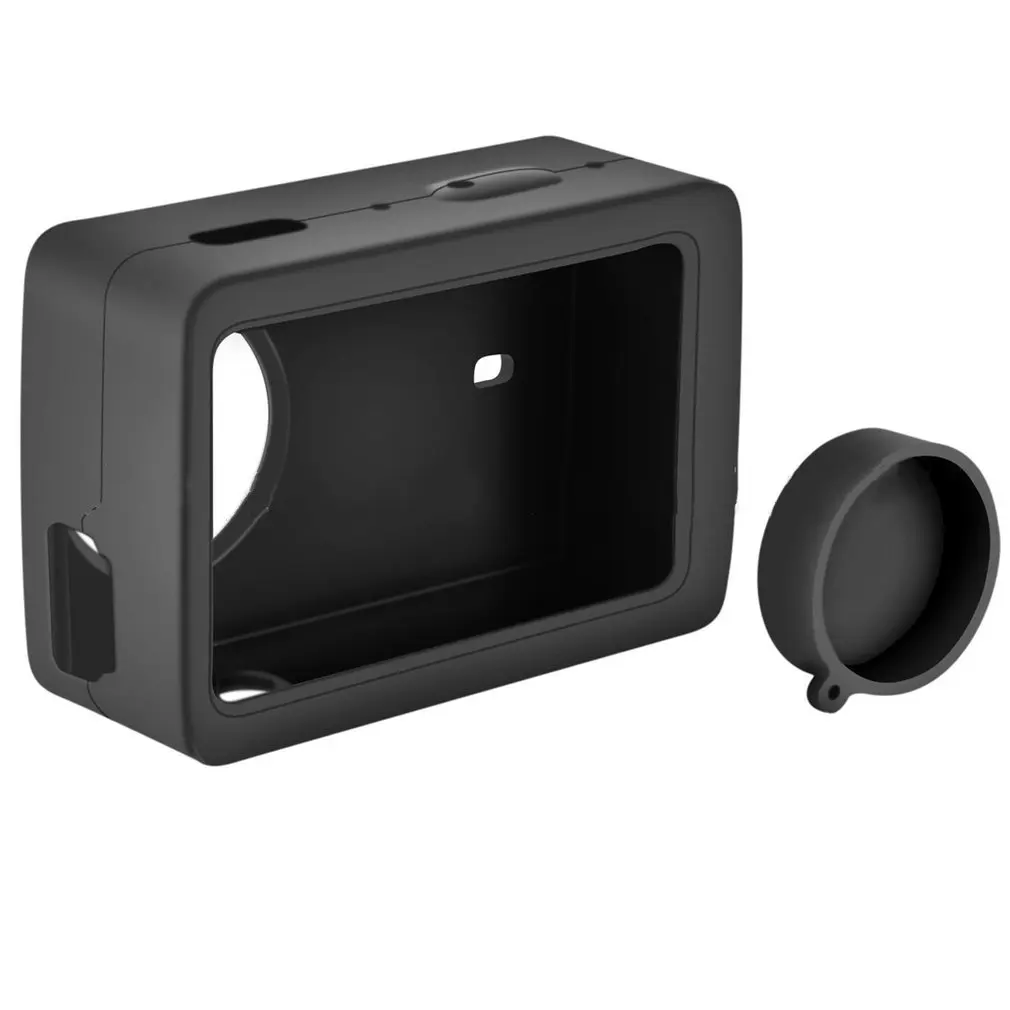 Защитный силиконовый чехол + крышка объектива для XIAOMI YI 4K Plus Lite защитный XIAOYI 4 K