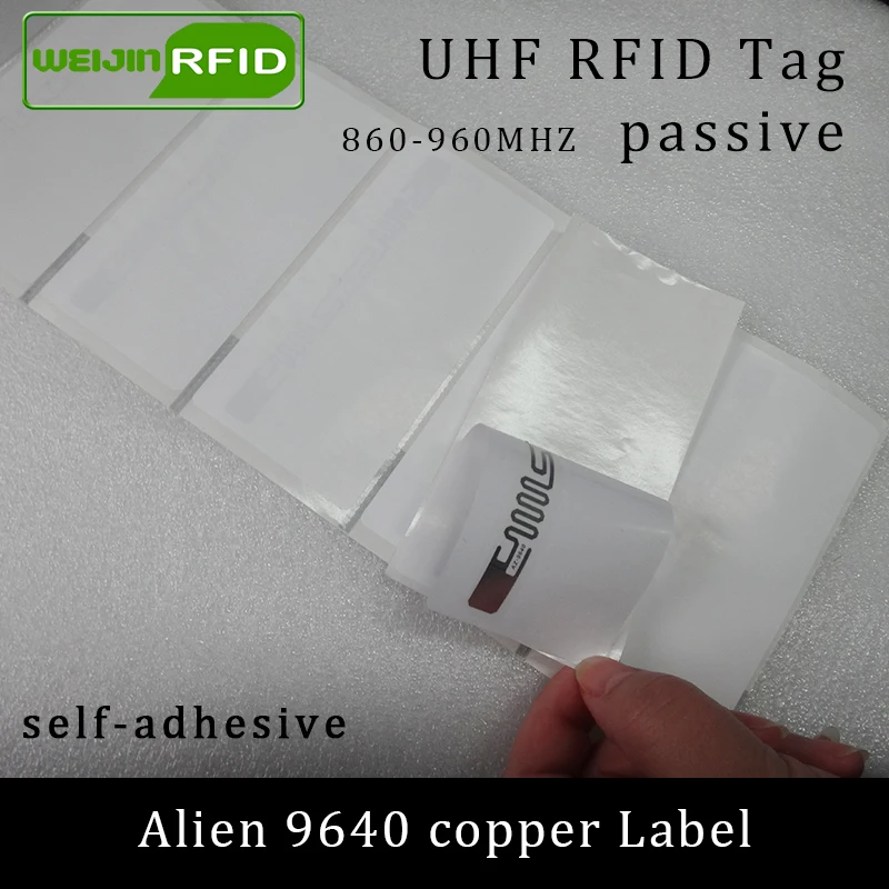 UHF RFID этикетка наклейка Alien 9640 для печати медные наклейки 915mhz 860 960MHZ Higgs3 EPCC1G2 6Csmart