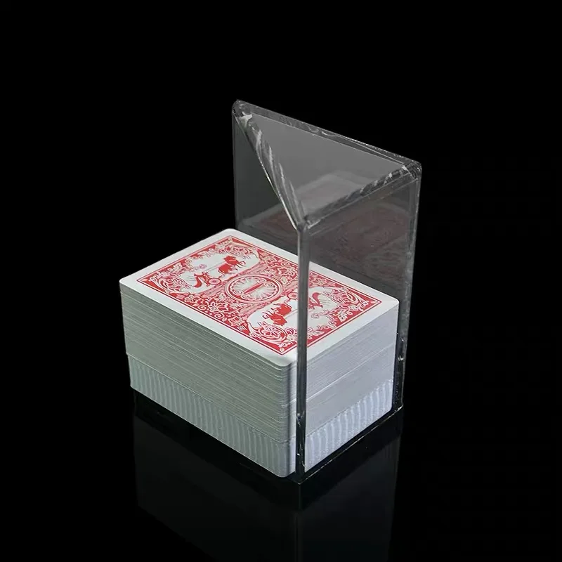 6 decks (no cards) Акриловые покерные отменить коробка карты для покера игральные карты держатель для баккара 2/4/6/8 палуб ящик для хранения - Цвет: 6 decks (no cards)