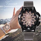 Часы наручные женские кварцевые со стразами, Модные Элегантные повседневные, с большим циферблатом, подарок для женщин