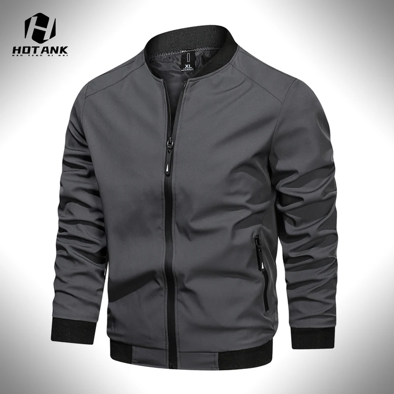 Мужская Флисовая Куртка бомбер Зимняя Новая повседневная приталенная куртка