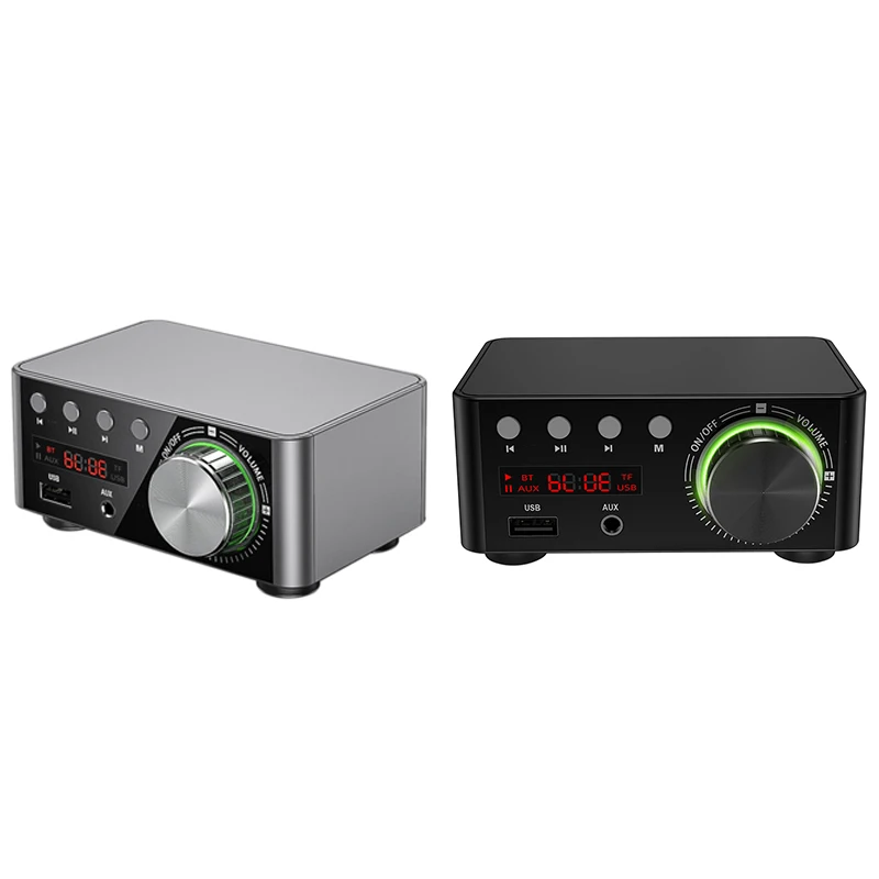 

HIFI Bluetooth 5.0 Digital Power Amplifier Board 50WX2 Stereo AMP Amplificador Home Theater USB TF Card Player