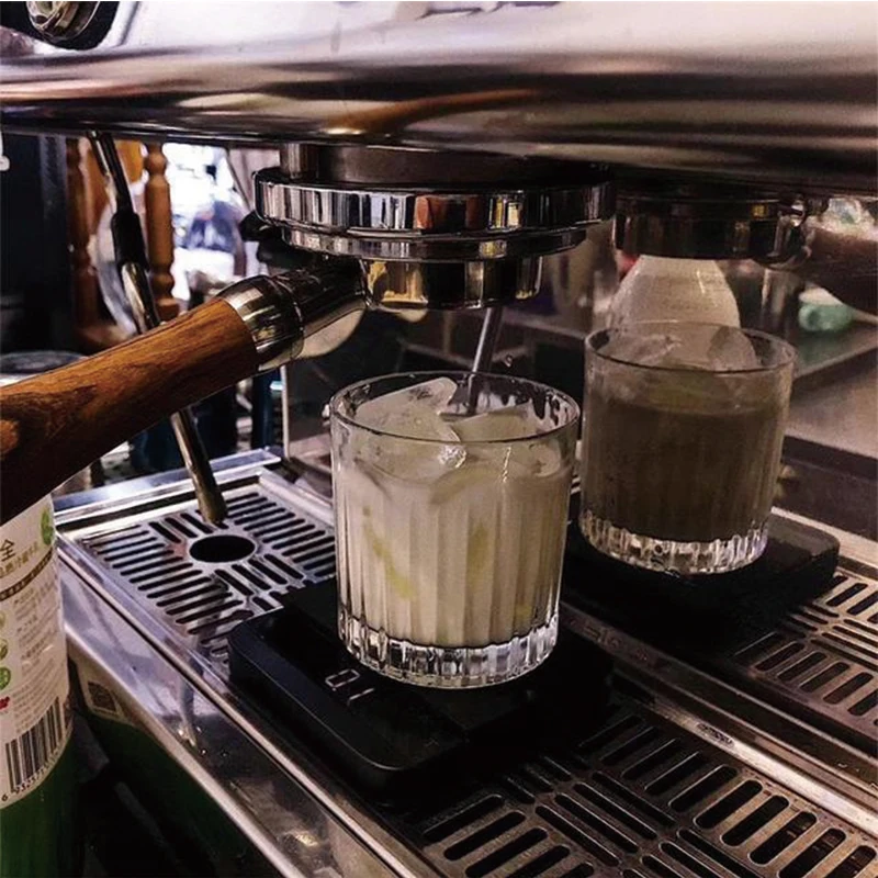 

320ml Vertical Striped Glass Cup Juice Tea Clear Mug Coffee Mug Bar Restaurant Single Layer