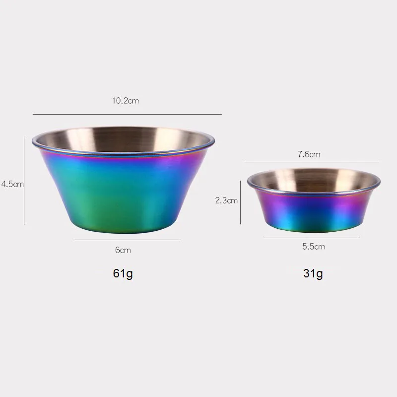 Миска для детских закусок из нержавеющей стали 304 миска приправ миниатюрная