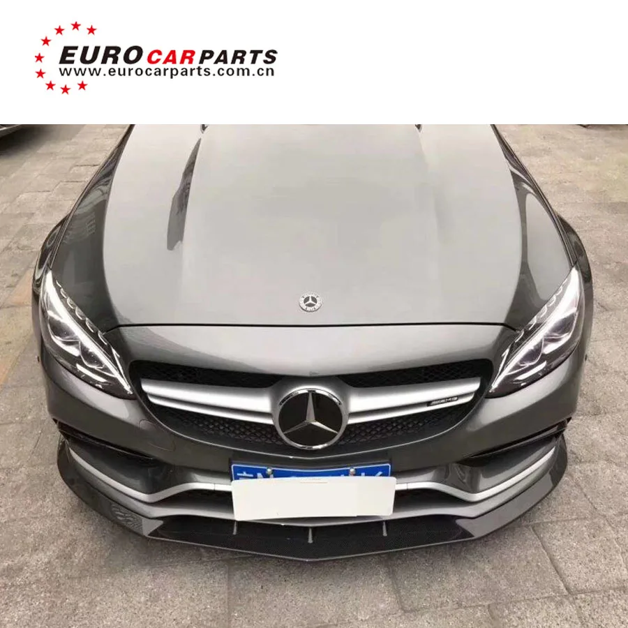 C63 w205 brabas Углеродные детали полный набор с углеродным концом передний диффузор