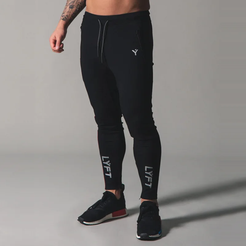 

Cotton Joggers Pants Men Running Sweatpants Skinny Track Pants Gym Fitness Training Trousers Male Bodybuilding Workout Bottoms