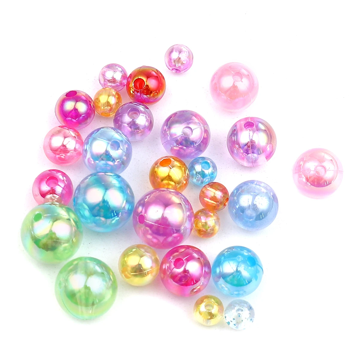 

100/200/500/1000pcs 6mm 8mm 10mm 12mm Letter Acrylic Beads Round Flat Alphabet Beads For Jewelry Making Handmade Diy Bracelet